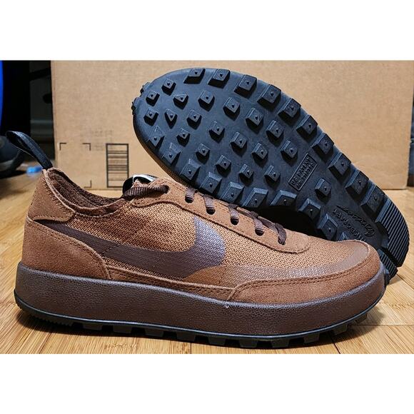 Size 8W (US 6.5 Mens) - NikeCraft General Purpose Shoe x Tom Sachs Low Brown NEW - Picture 3 of 12